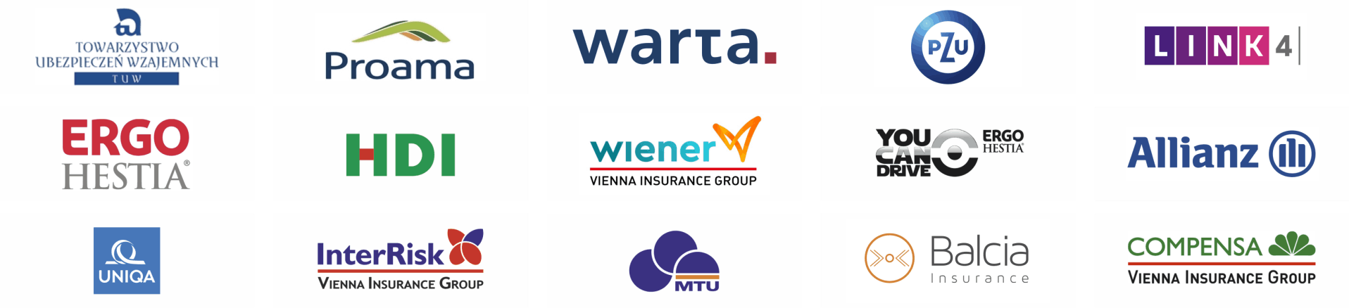 partner ubezpieczenia oława brzeg MTU, WIENER, BALCIA, YOU CAN DRIVE, INTERRISK,TUW, ErgoHESTIA, UNIQUA, COMPENSA, Allianz, LINK4, Proama, HDI, PZU, WARTA,